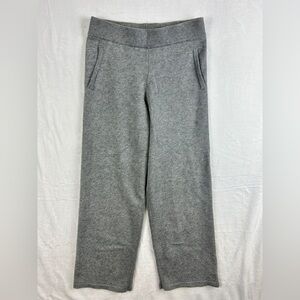 HEARTLOOM Stretchy Knit Wide Leg Pull On Lounge Pants Grey Size Small Cozy Cabin